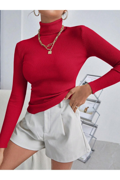 Slimfit Boğazlı Kazak Slimfit Boğazlı Kazak