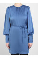 Saten Balon Kol Tunik - Galaxy Blue - Refka Saten Balon Kol Tunik - Galaxy Blue - Refka