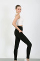 Slim Fit Yüksek Bel Toparlayıcı Crop Seamless Kadın Tayt