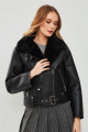 Mexico Kadın Siyah Teddy Biker Deri Ceket 23wgd5122ff Mexico Kadın Siyah Teddy Biker Deri Ceket 23wgd5122ff