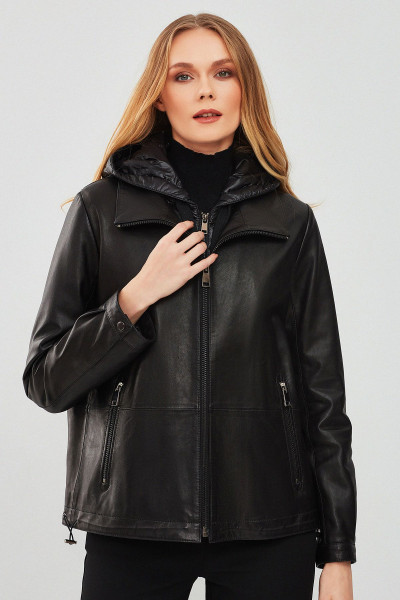 Tyler Kadın Siyah Oversize Çift Yakalı Kapüşonlu Deri Kaban 23wgd5145ev Tyler Kadın Siyah Oversize Çift Yakalı Kapüşonlu Deri Kaban 23wgd5145ev