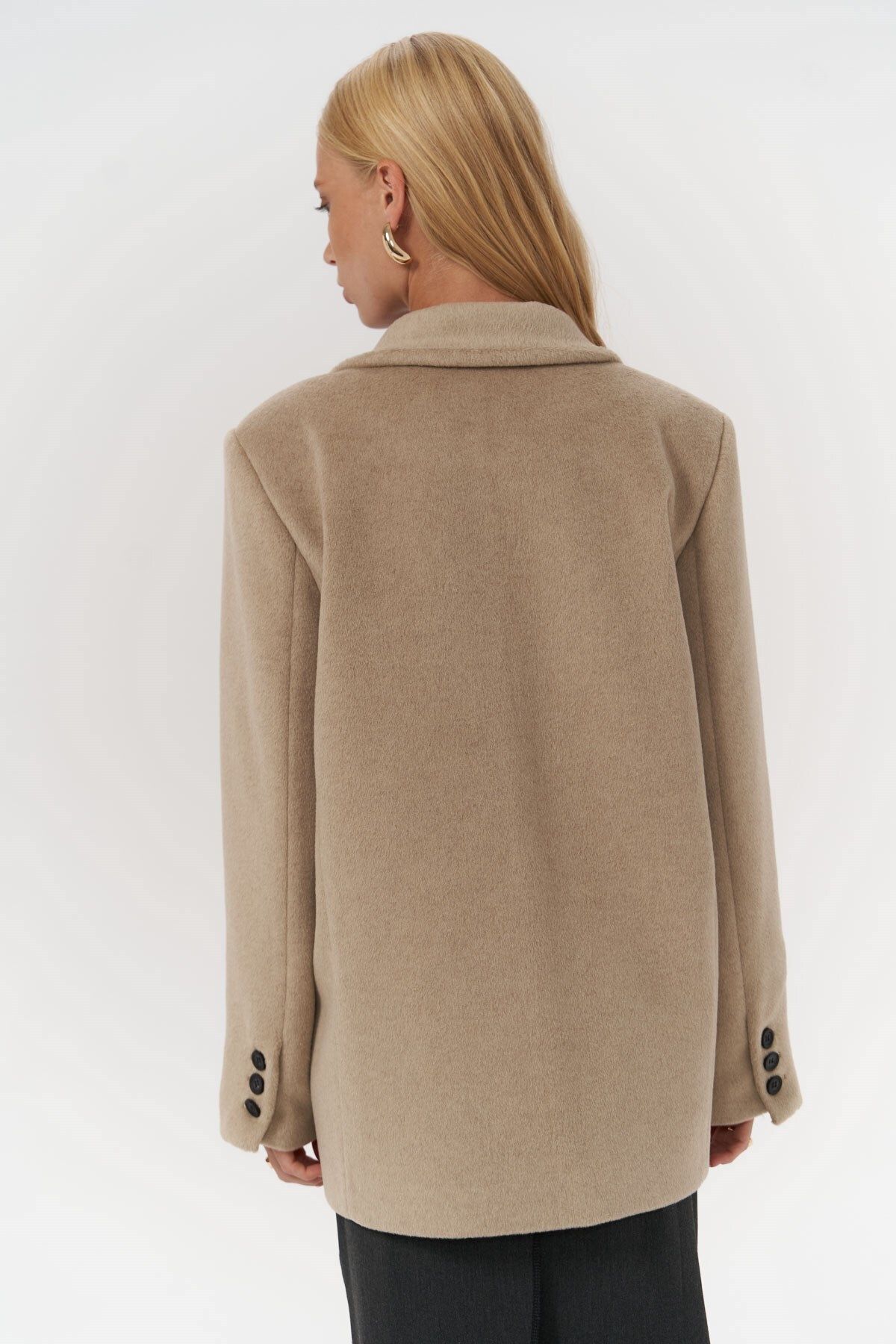 Seljord Yaka Detaylı Taupe Blazer Seljord Yaka Detaylı Taupe Blazer