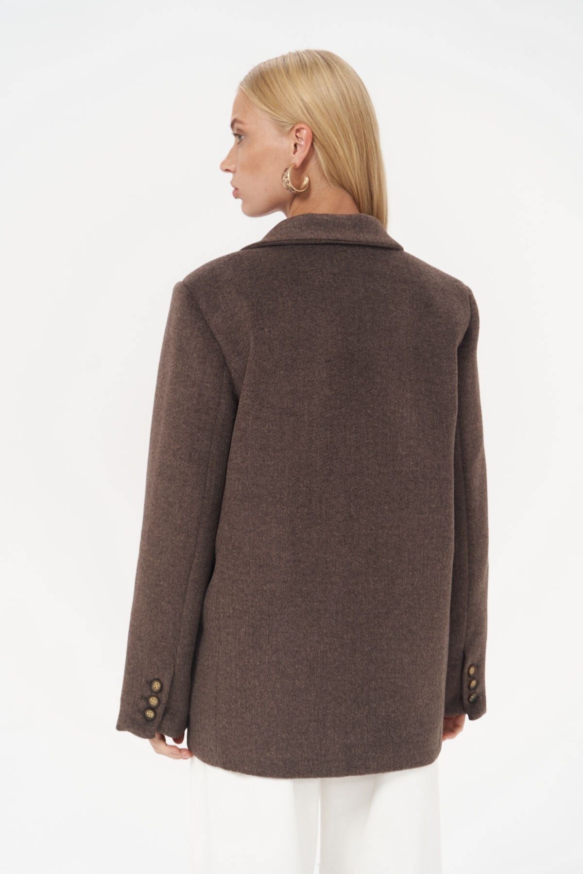 Seljord Yaka Detaylı Kahve Blazer Seljord Yaka Detaylı Kahve Blazer