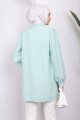 Mint Yaka Taşlı Çizgili Tunik Mint Yaka Taşlı Çizgili Tunik