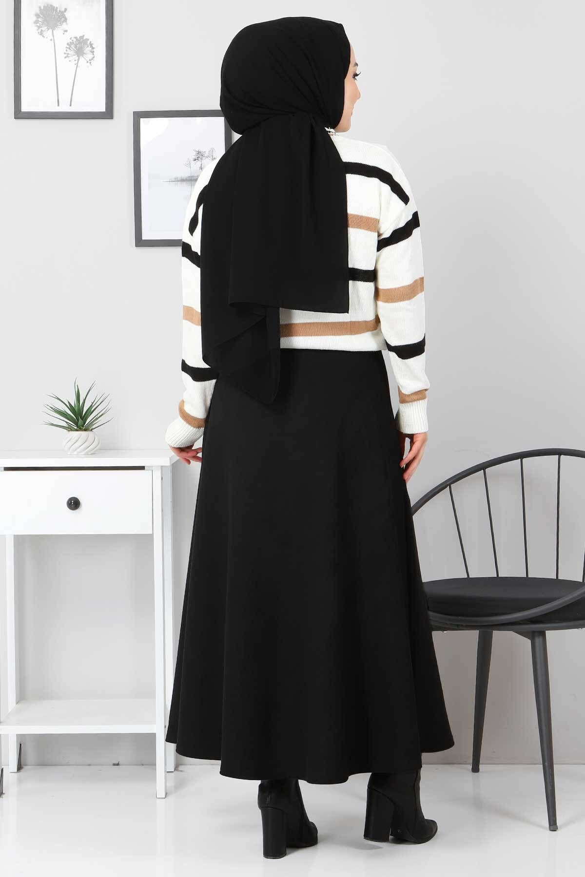 Süet Mevlana Etek Tsd0036 Siyah Süet Mevlana Etek Tsd0036 Siyah