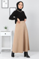 Süet Mevlana Etek Tsd0036 Camel Süet Mevlana Etek Tsd0036 Camel