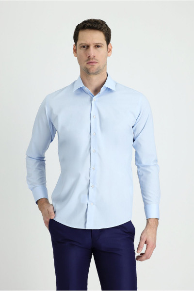 Uzun Kol Slim Fit Dar Kesim Non Iron Klasik Pamuklu Gömlek Uzun Kol Slim Fit Dar Kesim Non Iron Klasik Pamuklu Gömlek