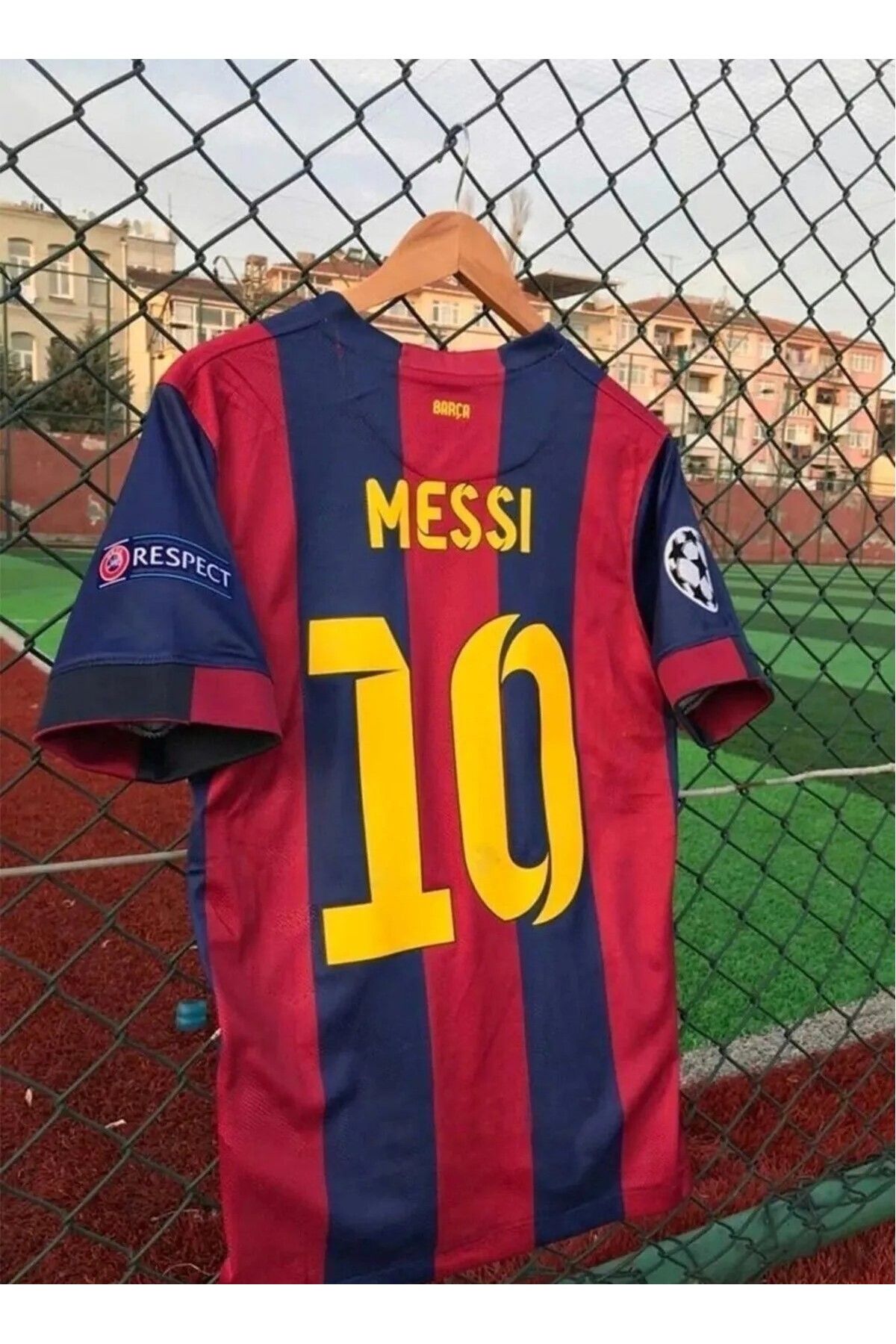 B.a.r.c.e.l.o.n.a 2015 Sezonu Lionel Messi Nostalji Forması