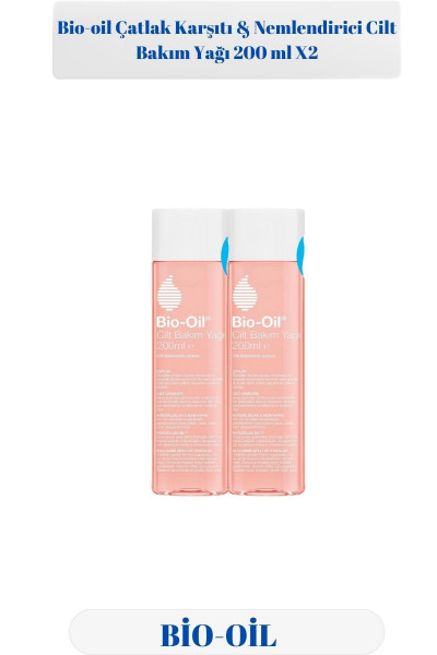 Çatlak Karşıtı & Nemlendirici Cilt Bakım Yağı 200 ml X2 Çatlak Karşıtı & Nemlendirici Cilt Bakım Yağı 200 ml X2