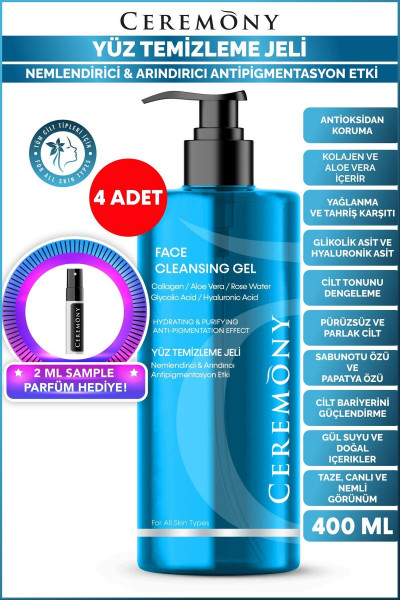 Nemlendirici & Arındırıcı & Eşitleyici Sivilce Ve Akne Karşıtı Yüz Temizleme Jeli 400 ml X Nemlendirici & Arındırıcı & Eşitleyici Sivilce Ve Akne Karşıtı Yüz Temizleme Jeli 400 ml X