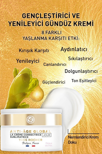 Yaşlanma Karşıtı İnce Çizgi Görünümünü Giderici Kırışıklık Karşıtı Cilt Gündüz Kremi eleg.3063 Yaşlanma Karşıtı İnce Çizgi Görünümünü Giderici Kırışıklık Karşıtı Cilt Gündüz Kremi eleg.3063