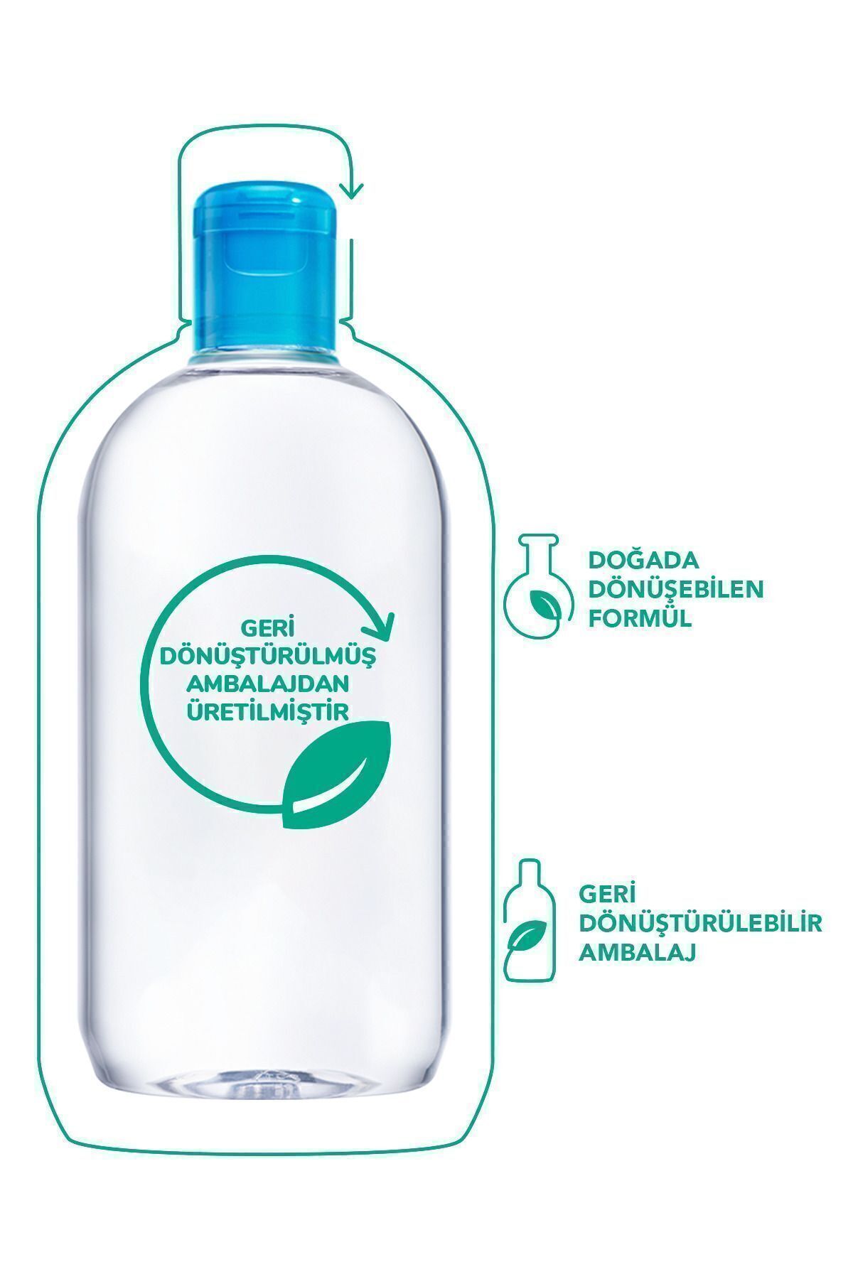 Hydrabio H2O Nemlendirici Micellar Makyaj Temizleme Suyu Kuru Ciltler Yüz, Göz Çevresi 500 ml