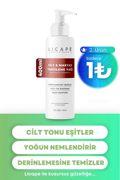 İki Aşamalı Cilt Ve Makyaj Temizleme Yağı 400 ml İki Aşamalı Cilt Ve Makyaj Temizleme Yağı 400 ml