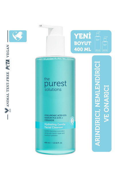 Kuru ve Karma Ciltler İçin Nemlendirici Ve Bariyer Onarıcı Hyalüronik Asit Yüz Temizleme Jeli 400 ml Kuru ve Karma Ciltler İçin Nemlendirici Ve Bariyer Onarıcı Hyalüronik Asit Yüz Temizleme Jeli 400 ml