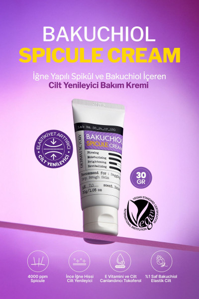 Cilt Yenileyici İğne Yapılı Spikül ve Bakuchiol Krem Derma Factory %0.4 Spicule Cream Cilt Yenileyici İğne Yapılı Spikül ve Bakuchiol Krem Derma Factory %0.4 Spicule Cream
