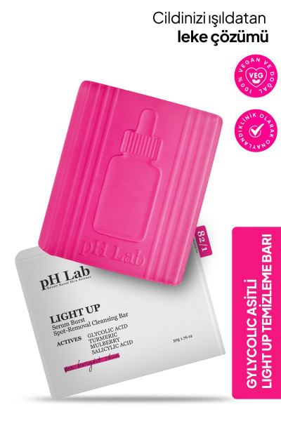 Phlab Light Up Cilt Aydınlatıcı Temizleme Barı, Cilt Leke Serumu Etkili Sabun, Leke Karşıtı Phlab Light Up Cilt Aydınlatıcı Temizleme Barı, Cilt Leke Serumu Etkili Sabun, Leke Karşıtı
