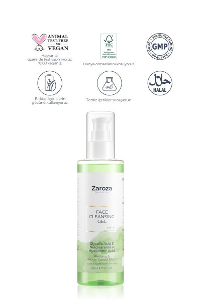 Face Cleansing Gel | Arındırıcı & Gözenek Sıkılaştırıcı Yüz Temizleme Jeli - 200 ml Face Cleansing Gel | Arındırıcı & Gözenek Sıkılaştırıcı Yüz Temizleme Jeli - 200 ml