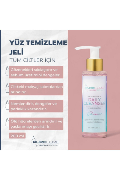 Ve Leke Karşıtı, Sebum Dengeleyici, Arındırıcı Ve Nemlendirici Yüz Yıkama Jeli 200 ml Ve Leke Karşıtı, Sebum Dengeleyici, Arındırıcı Ve Nemlendirici Yüz Yıkama Jeli 200 ml