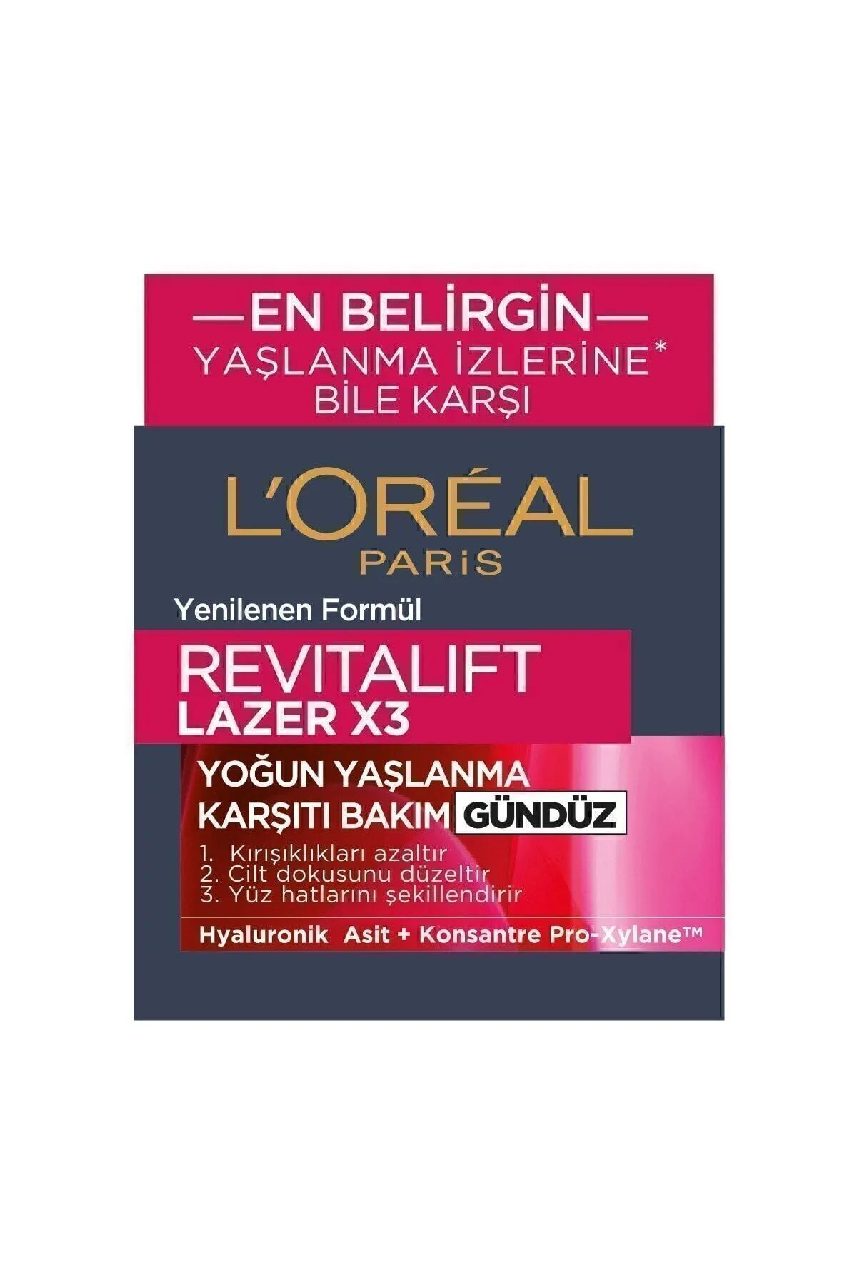 L'oréal Paris Revitalift Lazer X3 Yoğun Yaşlanma Karşıtı Gündüz Bakım Kremi Gece Bakım Kremi 50 ml