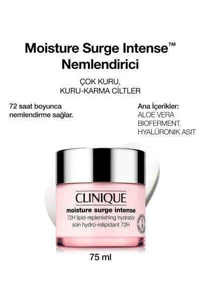 Moisture Surge™ Intense 72 Saat Nem Koruma Teknolojili Yoğun Nemlendirici Yüz Kremi 75 ml Moisture Surge™ Intense 72 Saat Nem Koruma Teknolojili Yoğun Nemlendirici Yüz Kremi 75 ml
