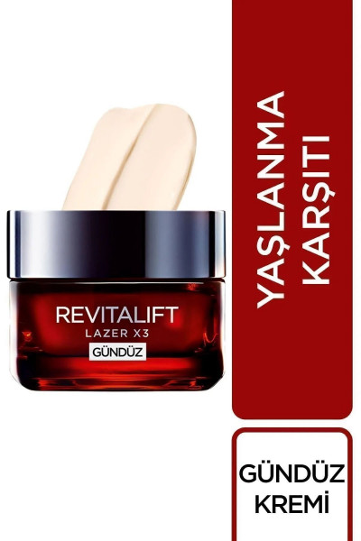 L'oréal Paris Revitalift Lazer X3 Yoğun Yaşlanma Karşıtı Gündüz Bakım Kremi Gece Bakım Kremi 50 ml L'oréal Paris Revitalift Lazer X3 Yoğun Yaşlanma Karşıtı Gündüz Bakım Kremi Gece Bakım Kremi 50 ml