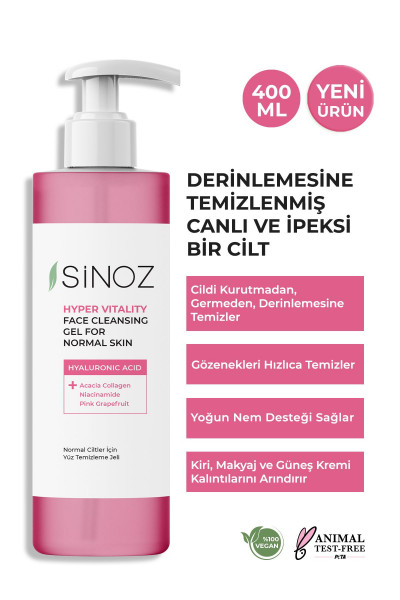 Normal Ciltler için Yüz Temizleme Jeli 400ML Normal Ciltler için Yüz Temizleme Jeli 400ML