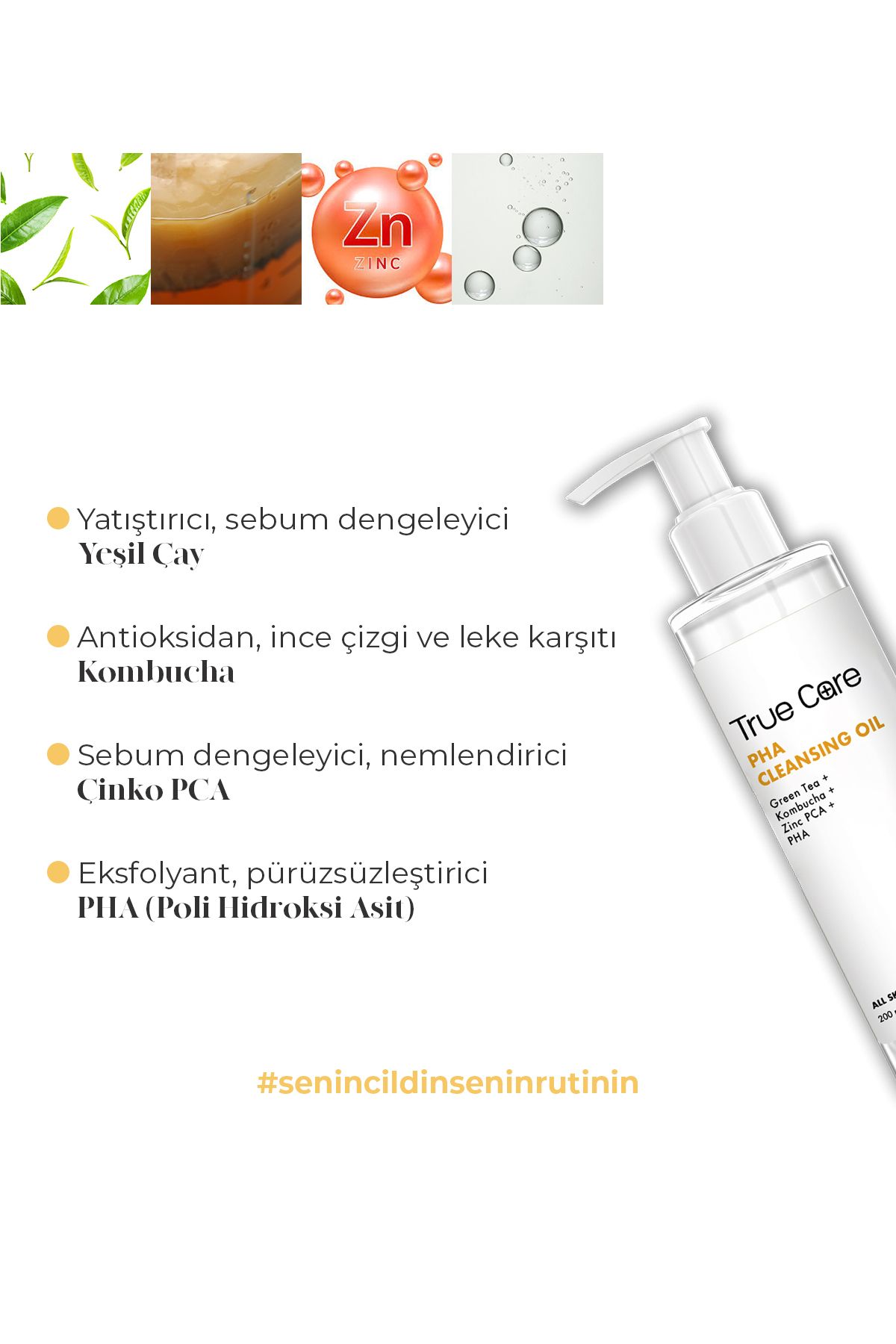 Sebum Dengeleyici, Arındırıcı Pha Temizleme Yağı 200ml, Tüm Cilt Tipleri Için Günlük Kullanıma Uygun