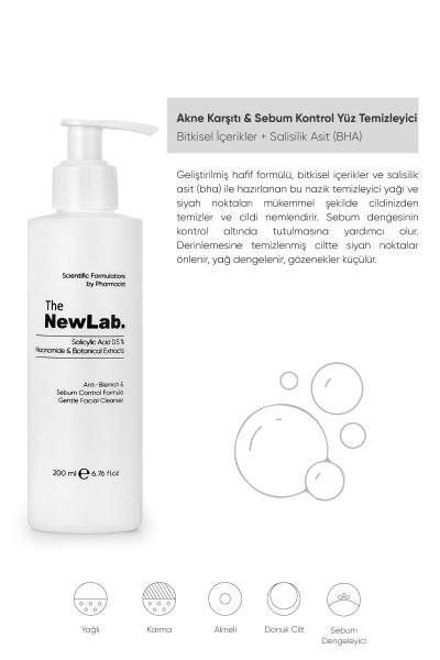 Yağlı Ve Akneye Eğilimli Ciltler Için Temizleme Jeli 200 ml (%0.5 SALİCYLİC ACİD, NİACİNAMİDE) Yağlı Ve Akneye Eğilimli Ciltler Için Temizleme Jeli 200 ml (%0.5 SALİCYLİC ACİD, NİACİNAMİDE)