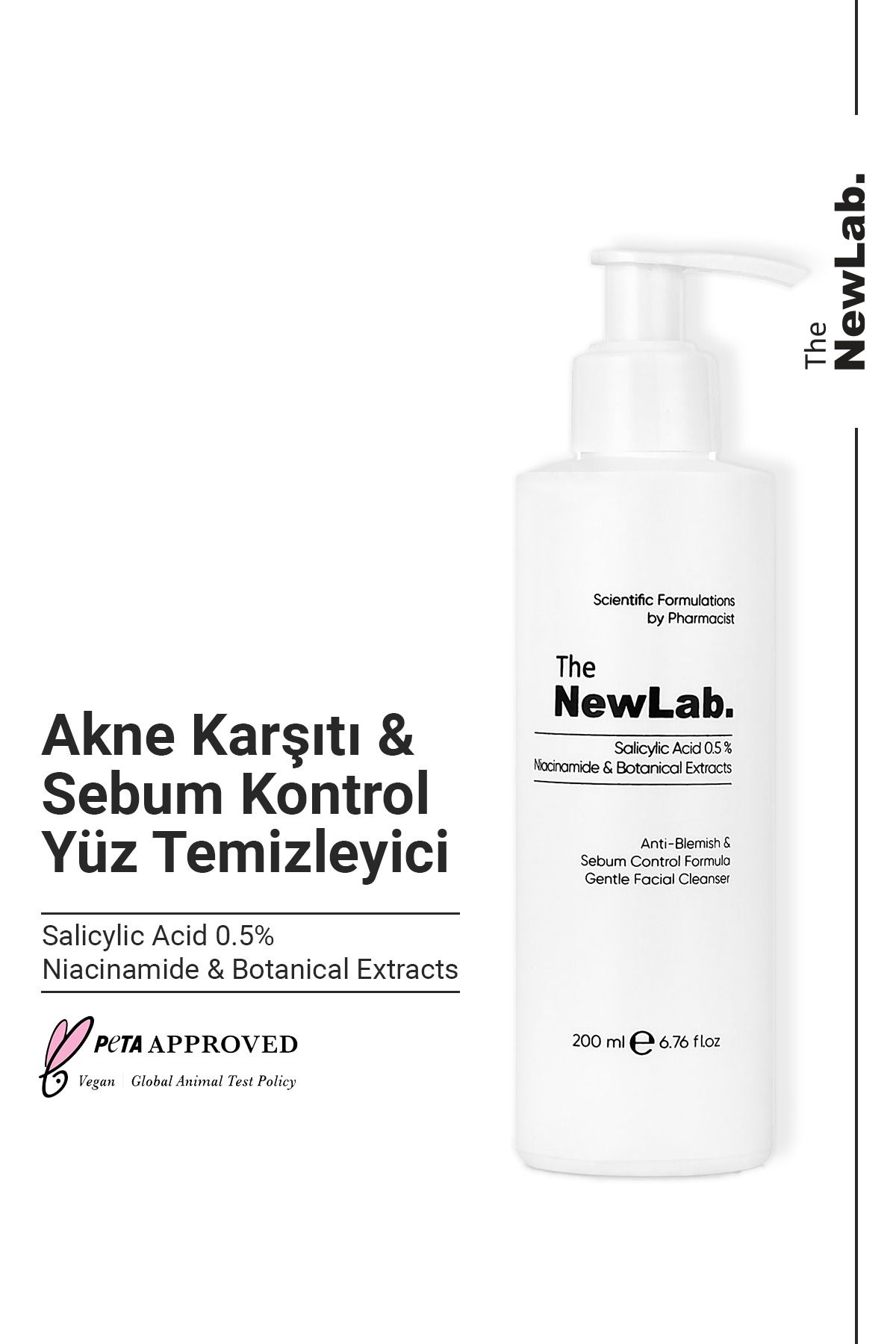 Yağlı Ve Akneye Eğilimli Ciltler Için Temizleme Jeli 200 ml (%0.5 SALİCYLİC ACİD, NİACİNAMİDE)