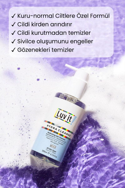 Nemlendirme Etkili Yüz Temizleme Jeli Kuru-Normal Ciltler 200 ml Nemlendirme Etkili Yüz Temizleme Jeli Kuru-Normal Ciltler 200 ml