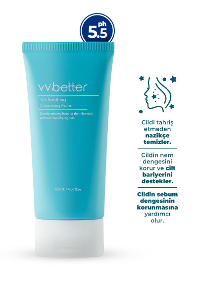 Kore Yatıştırıcı Temizleme Köpüğü Ph 5.5 – Sebum Dengeleyici & Cilt Bariyeri Destekleyici 120 ml Kore Yatıştırıcı Temizleme Köpüğü Ph 5.5 – Sebum Dengeleyici & Cilt Bariyeri Destekleyici 120 ml