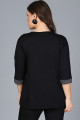 Kadın Siyah Yaka Kolucu Sim Bluz M9288 Kadın Siyah Yaka Kolucu Sim Bluz M9288