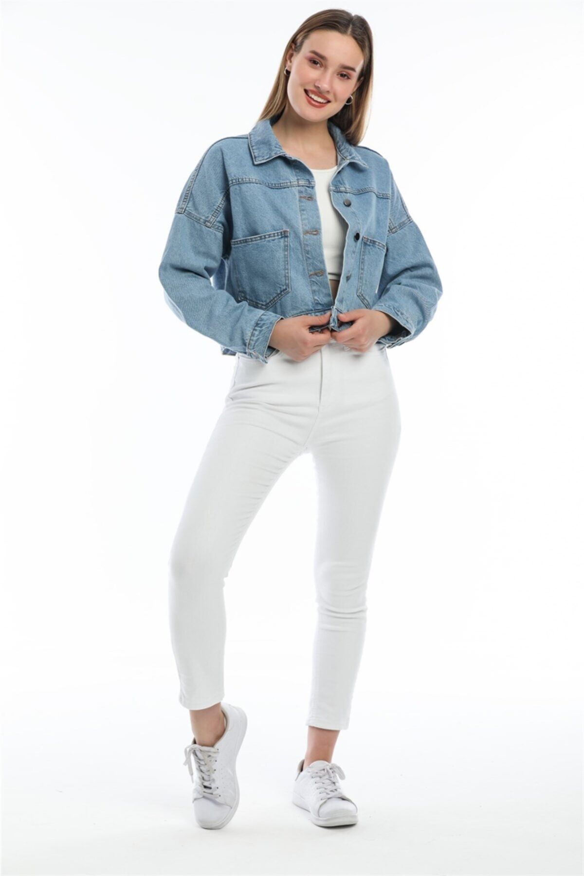 Kadın Yeni Model Kot Ceket 44656 Kadın Yeni Model Kot Ceket 44656