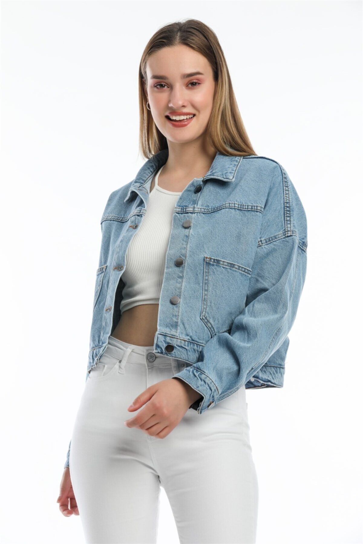 Kadın Yeni Model Kot Ceket 44656 Kadın Yeni Model Kot Ceket 44656