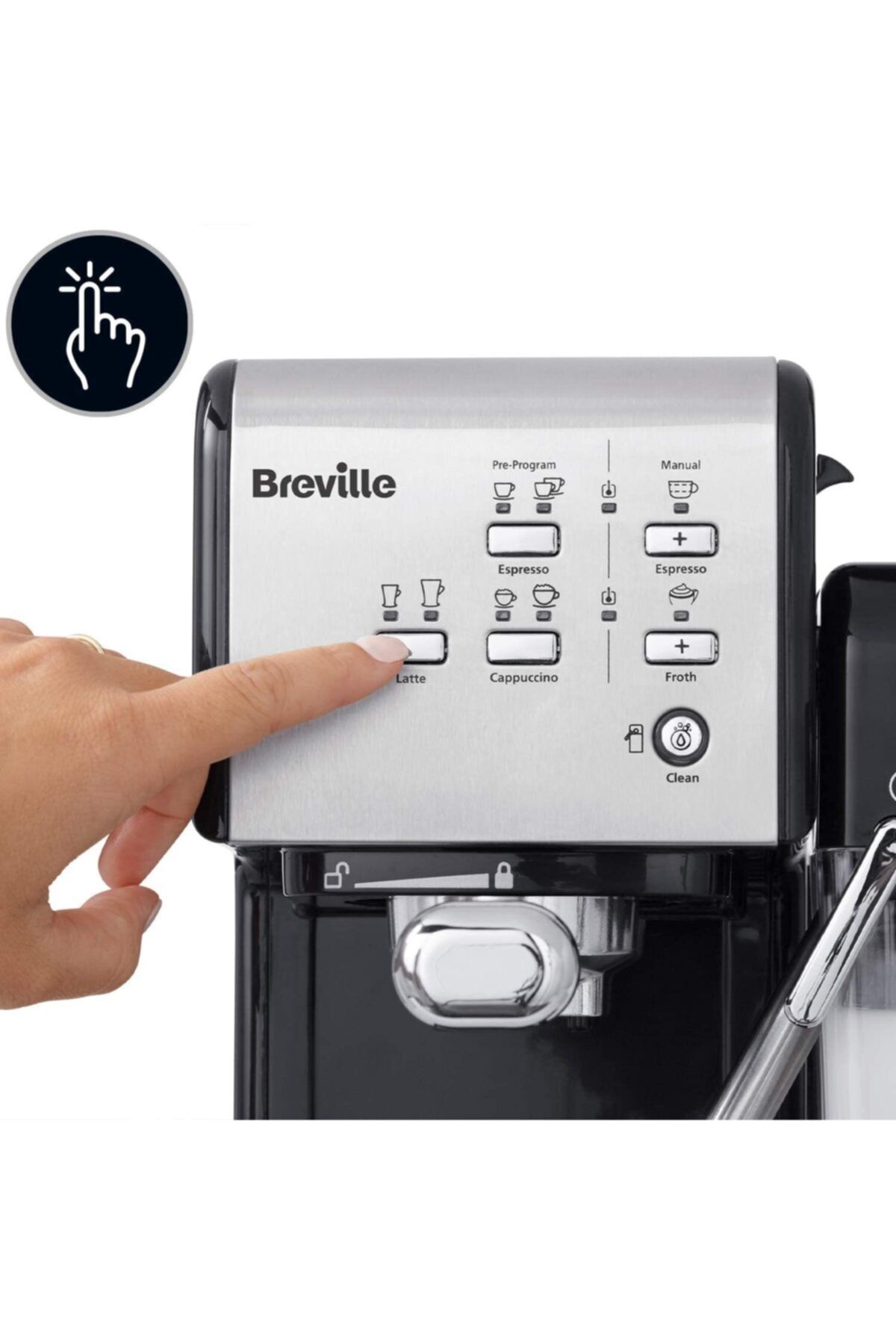 Prima Latte Iı Espresso, Latte & Cappuccino Kahve Makinesi | Profesyonel 19 Bar [vcf108x]