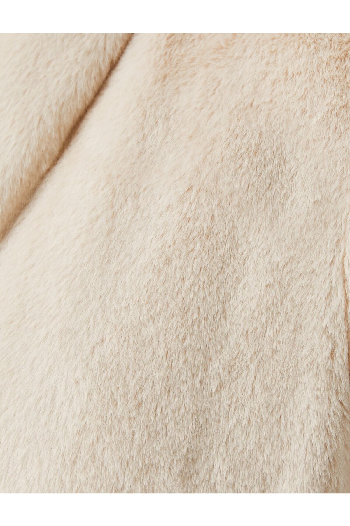 Kapüşonlu Fermuarlı Pelüş Mont