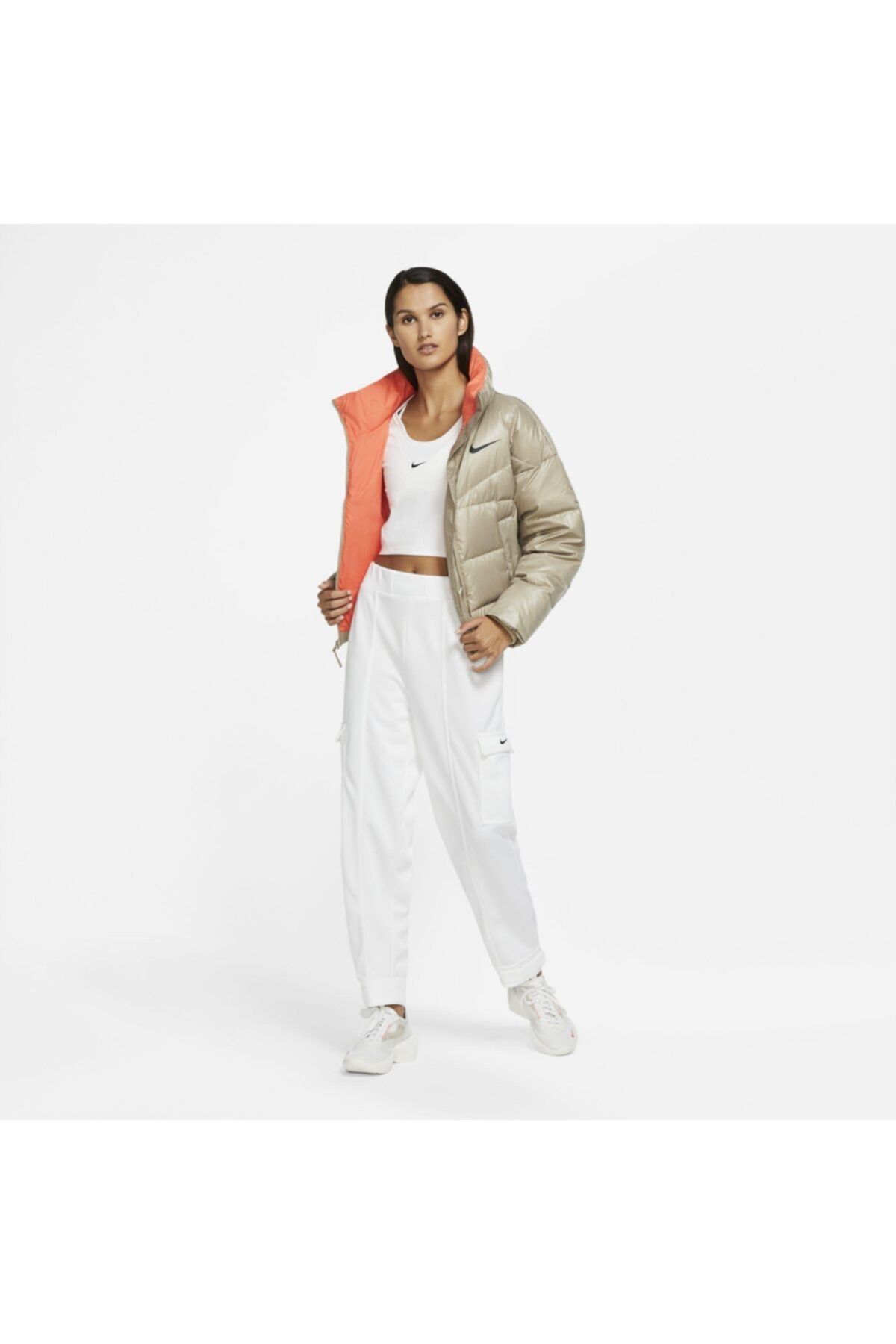 Sportswear Down-fill Full-zip Kadın Ceket (bol Kalıp) Sportswear Down-fill Full-zip Kadın Ceket (bol Kalıp)
