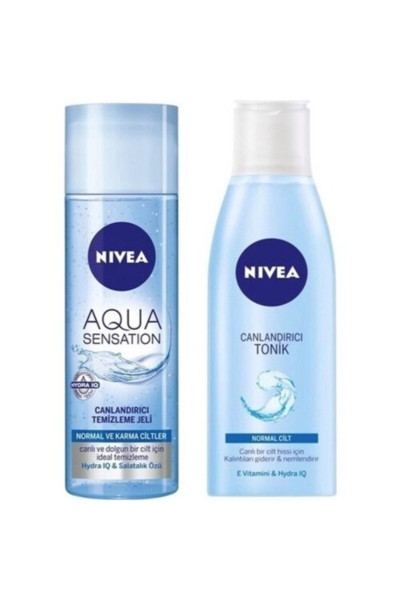 Aqua Sensatıon Yüz Temizleme Jeli 200 ml + Canlandırıcı Yüz Tonik 200 ml Aqua Sensatıon Yüz Temizleme Jeli 200 ml + Canlandırıcı Yüz Tonik 200 ml