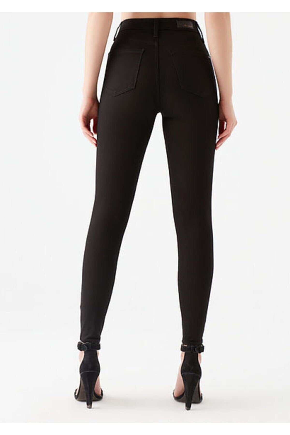 Ramrod Süper Yüksek Bel Siyah Likralı Skinny Jeans Ramrod Süper Yüksek Bel Siyah Likralı Skinny Jeans