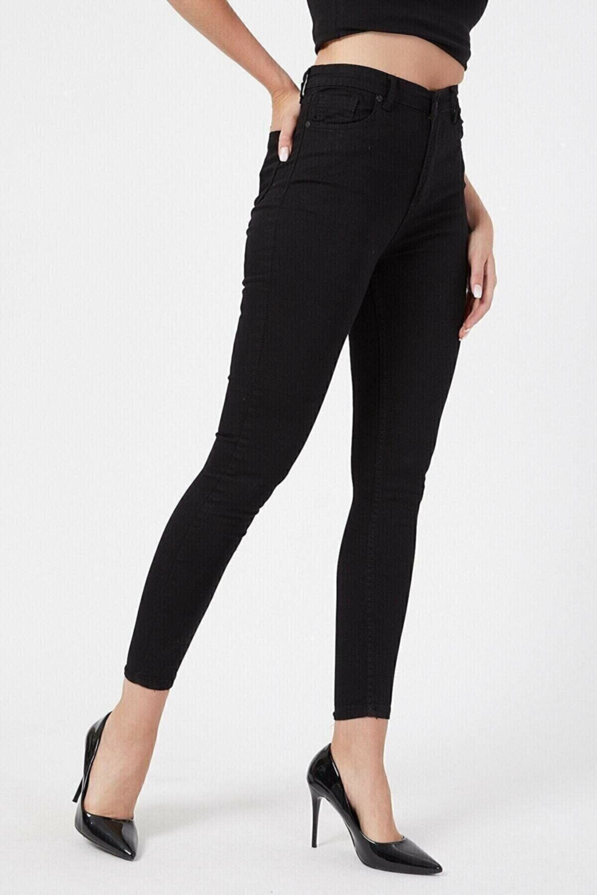 Sim Siyah Skinny Kot Pantolon Toparlayıcı Likralı Yüksek Bel Kot Ekstra Slim Sim Siyah Skinny Kot Pantolon Toparlayıcı Likralı Yüksek Bel Kot Ekstra Slim