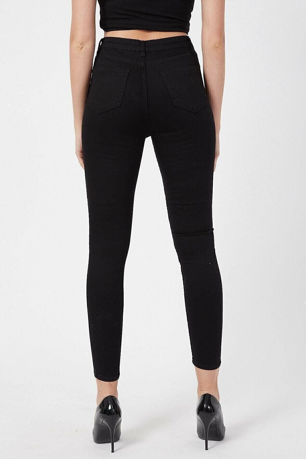 Sim Siyah Skinny Kot Pantolon Toparlayıcı Likralı Yüksek Bel Kot Ekstra Slim Sim Siyah Skinny Kot Pantolon Toparlayıcı Likralı Yüksek Bel Kot Ekstra Slim