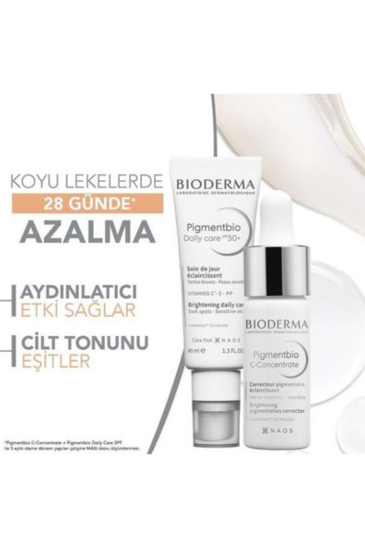 Pigmentbio Daily Care Spf50 40 Ml+ Pigmentbio C-concentrate 15 Ml Pigmentbio Daily Care Spf50 40 Ml+ Pigmentbio C-concentrate 15 Ml
