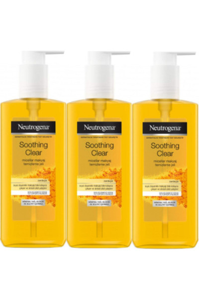 Soothing Clear Micellar Makyaj Temizleme Jeli (zerdeçallı) 200 Ml 3 Adet Soothing Clear Micellar Makyaj Temizleme Jeli (zerdeçallı) 200 Ml 3 Adet