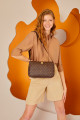 Kahve Monogram Kadın Omuz Çantası 05PO22Y1550 Kahve Monogram Kadın Omuz Çantası 05PO22Y1550