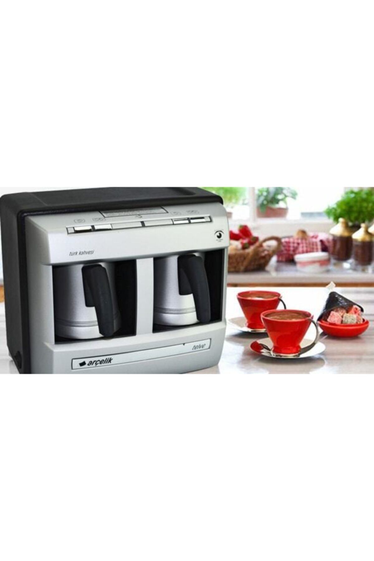 Telve K 3190 P 1200 W 1 Lt Su Haznesi 4 Fincan Kapasiteli Türk Kahve Makinesi Telve K 3190 P 1200 W 1 Lt Su Haznesi 4 Fincan Kapasiteli Türk Kahve Makinesi