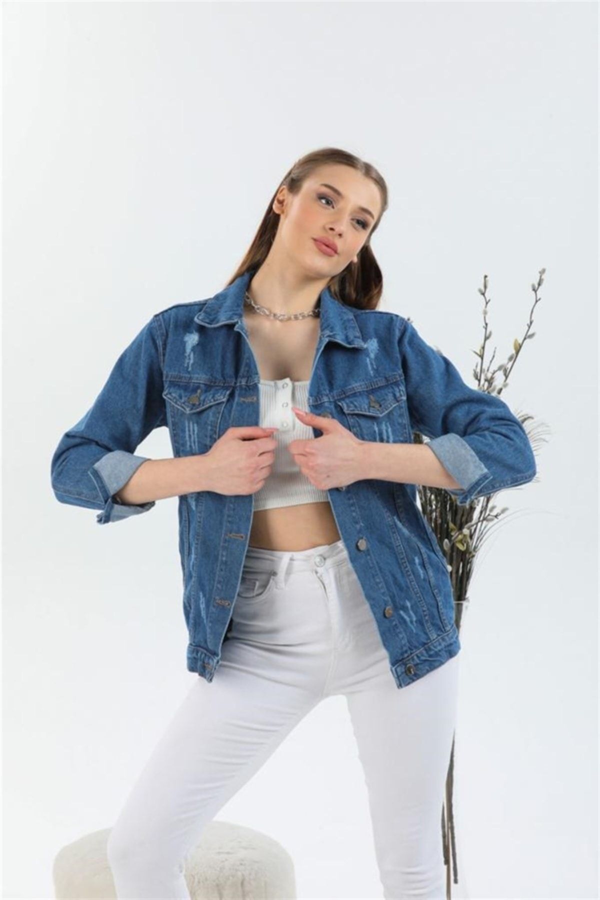 Kadın Yeni Model Kot Ceket 1226 Kadın Yeni Model Kot Ceket 1226