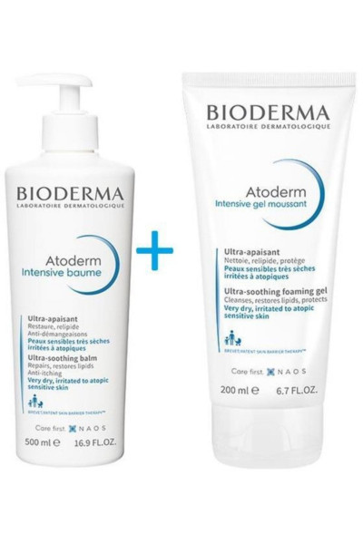 Atoderm Intensive Foaming Gel 200 Ml+ Atoderma Intensive Baume 500 Ml Atoderm Intensive Foaming Gel 200 Ml+ Atoderma Intensive Baume 500 Ml