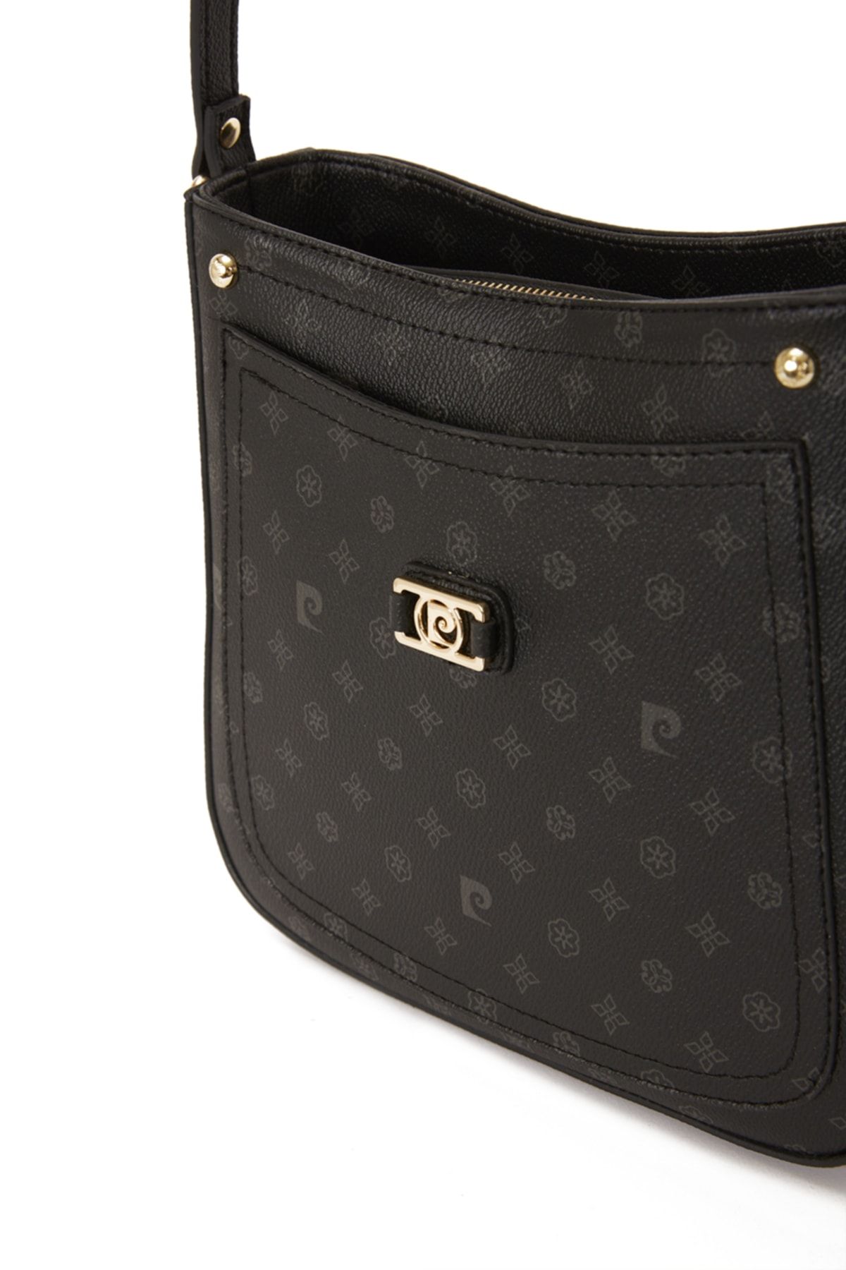 Siyah Monogram Kadın Omuz Çantası 05PO22Y1582 Siyah Monogram Kadın Omuz Çantası 05PO22Y1582