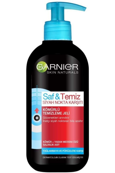 Skin Naturals Saf & Temiz Siyah Nokta Karşıtı Kömürlü Temizleme Jeli 200 Ml Skin Naturals Saf & Temiz Siyah Nokta Karşıtı Kömürlü Temizleme Jeli 200 Ml