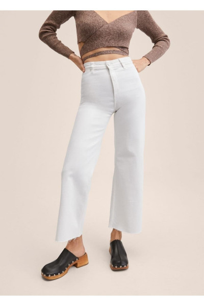 Yüksek Bel Culotte Jean Pantolon Yüksek Bel Culotte Jean Pantolon